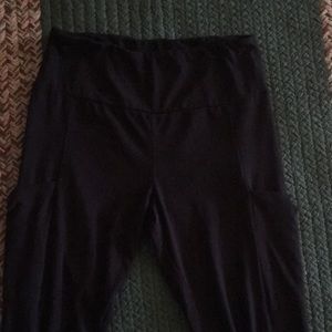 Black child size large yoga pants.